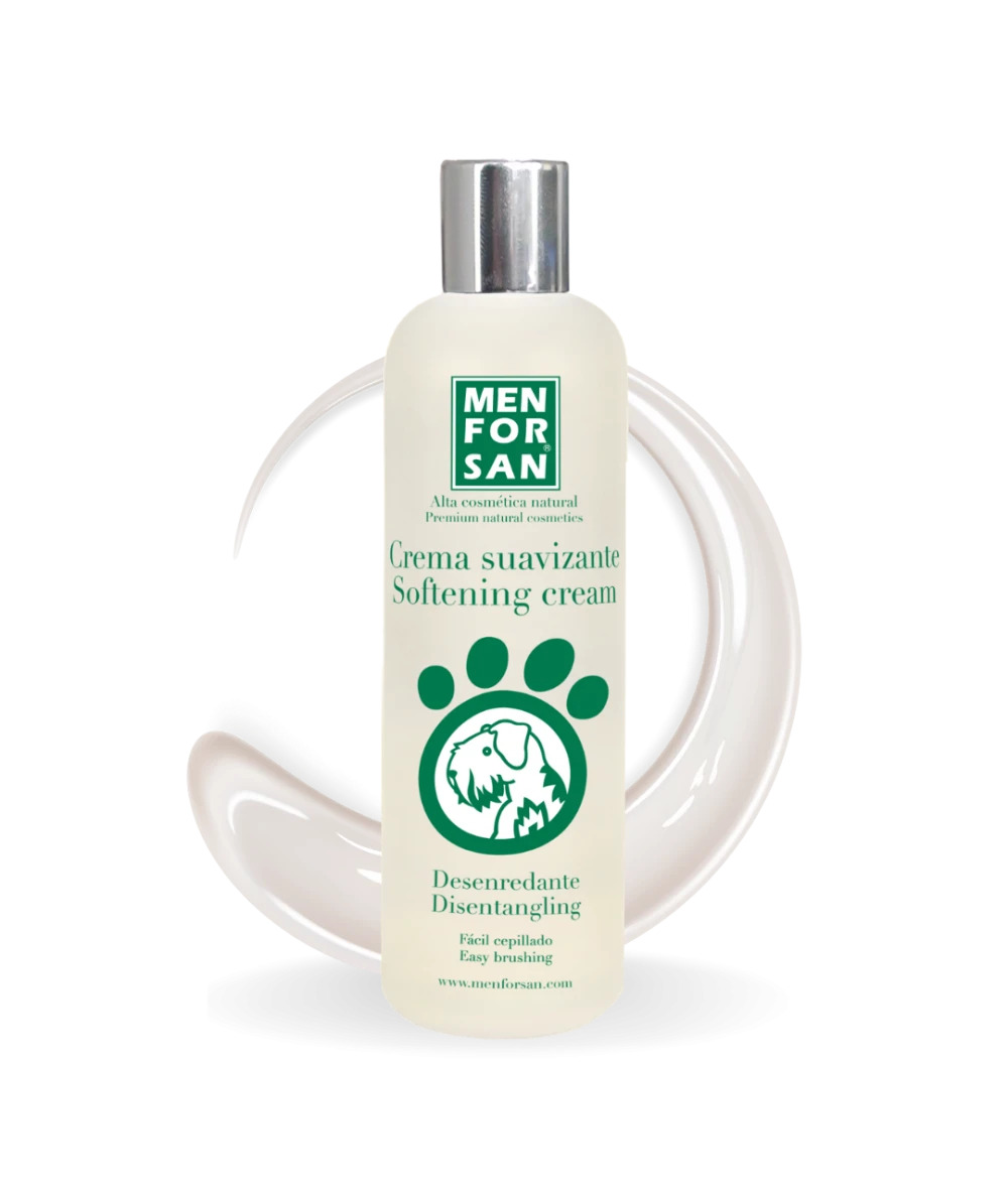 Menforsan Crema suavizante desenredante 300 ml · perros y gatos de pelo largo