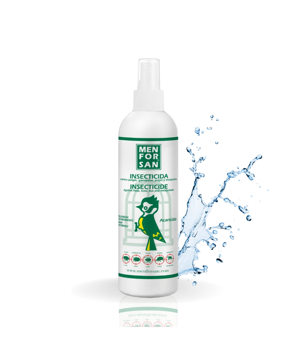 Menforsan Insecticida para aves 250 ml · parásitos en jaulas