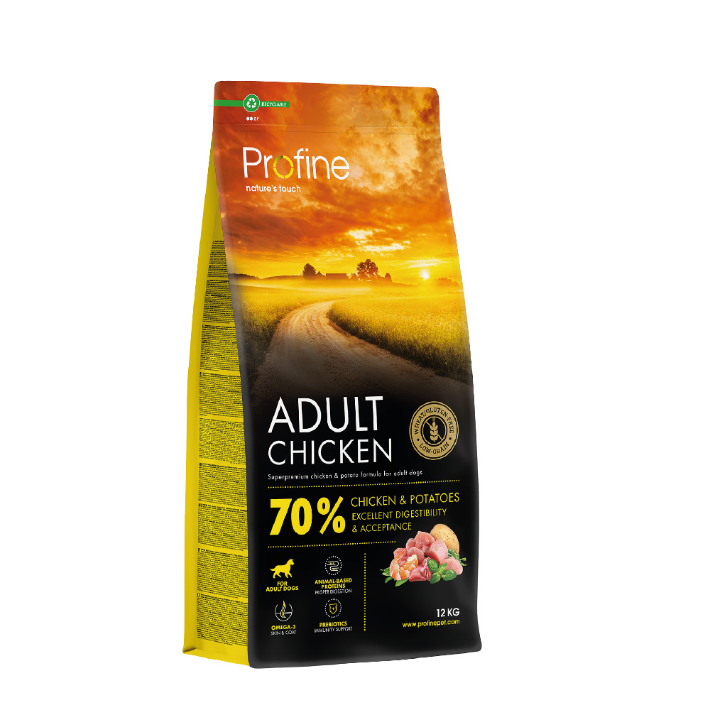 Profine Adult Chicken & Potatoes 12 kg · alimento para perros adultos con pollo y patatas