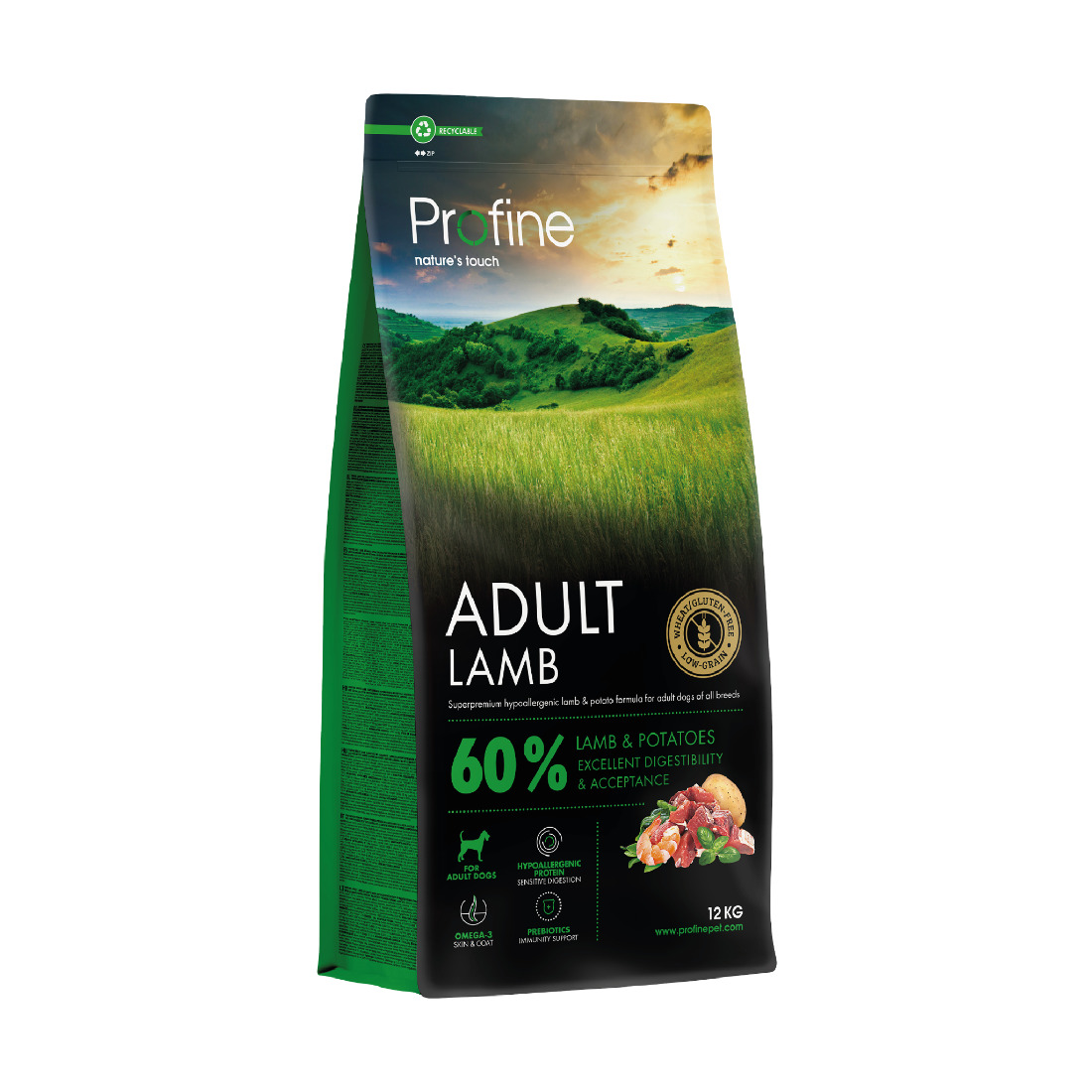 Profine Adult Lamb & Potatoes 12 kg · alimento para perros adultos con cordero y patatas