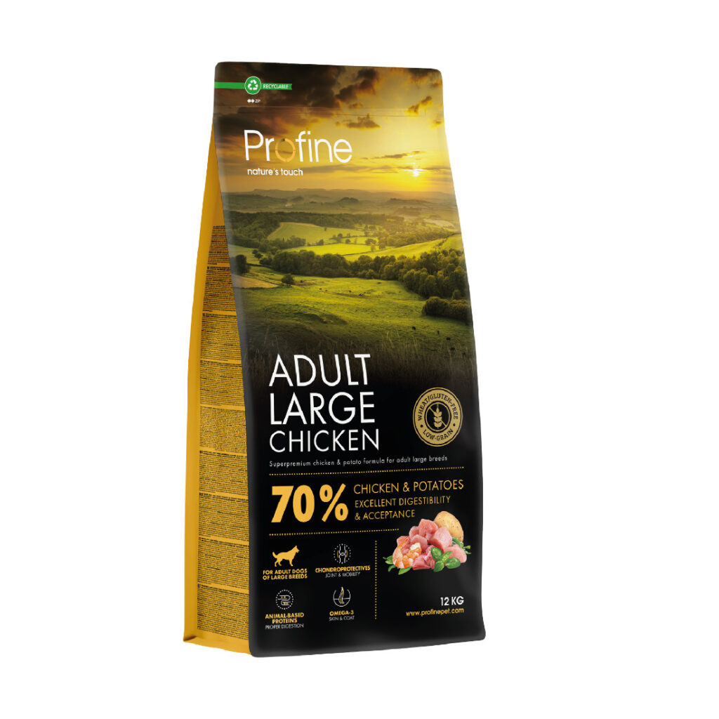 Profine Adult Large Chicken 12 kg · alimento para perros adultos de razas grandes con pollo