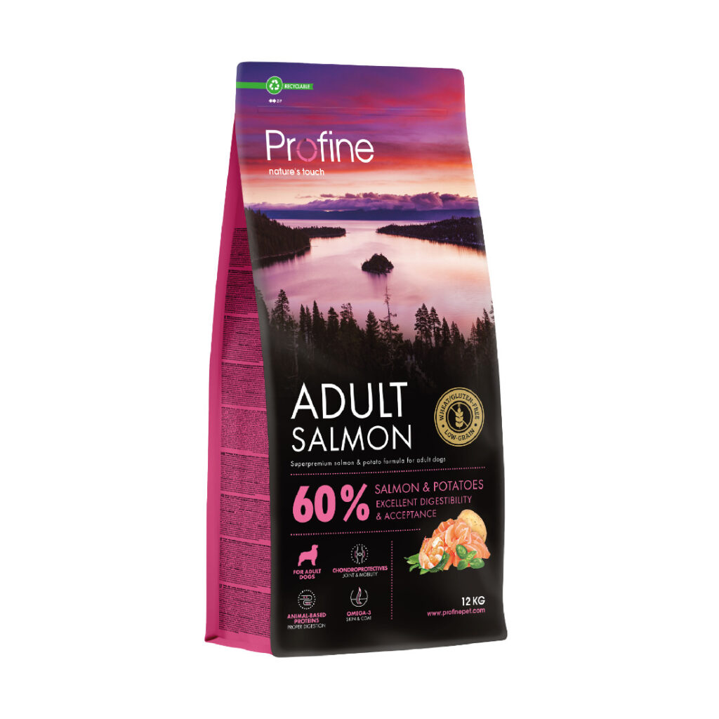 Profine Adult Salmon & Potatoes 12 kg · alimento para perros adultos con salmón y patatas