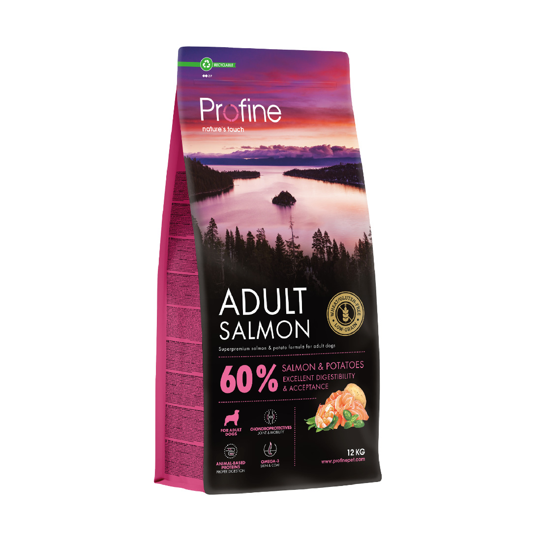 Profine Adult Salmon & Potatoes 12 kg · alimento para perros adultos con salmón y patatas