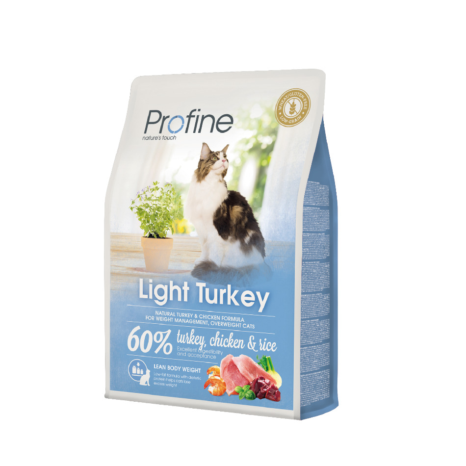 Profine Cat Light Turkey 2 kg · alimento para gatos adultos con sobrepeso