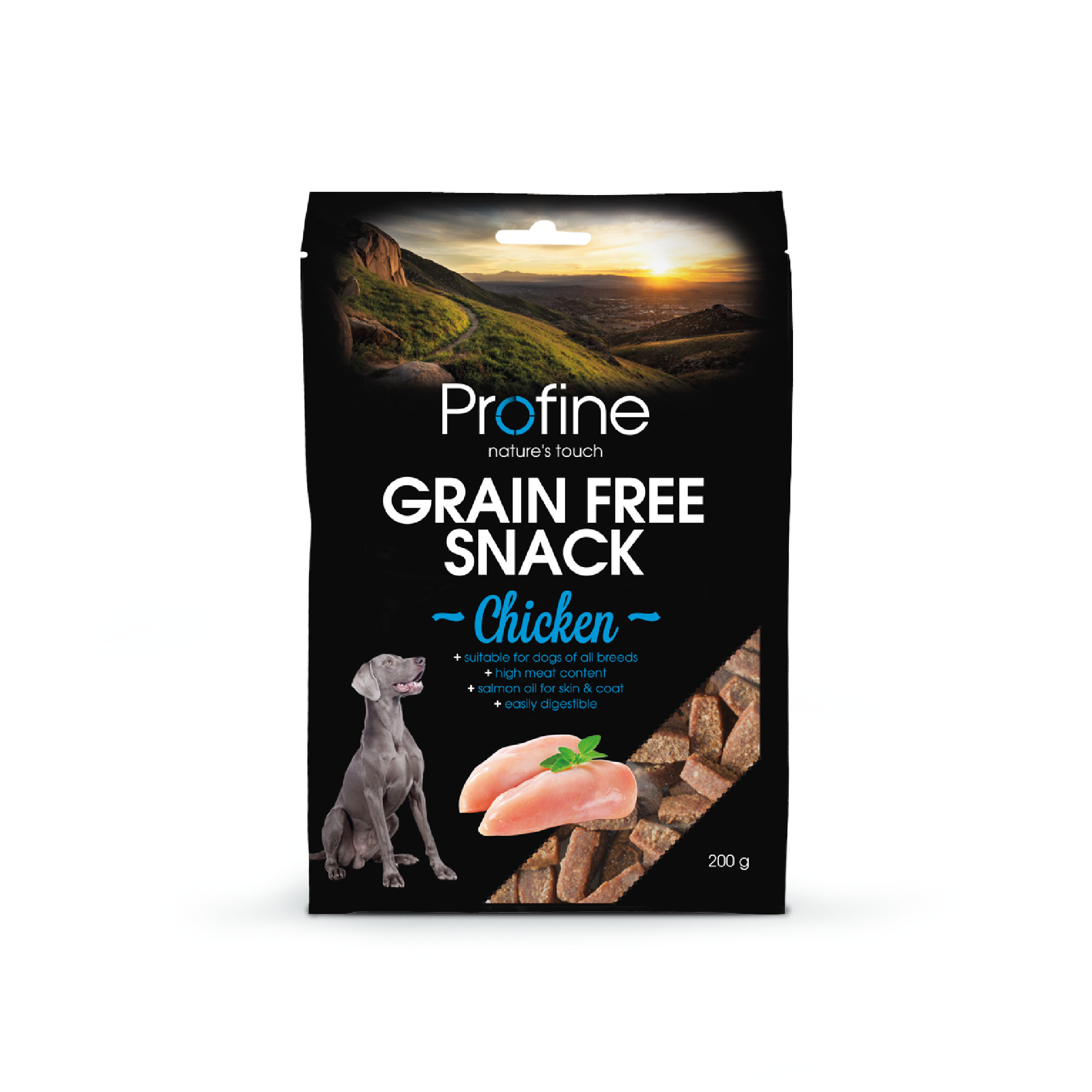Profine Grain Free Snack Chicken 200 g · snack sin cereales con pollo para perros