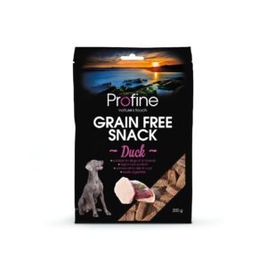 Profine Grain Free Snack Duck 200 g · snack sin cereales con pato para perros