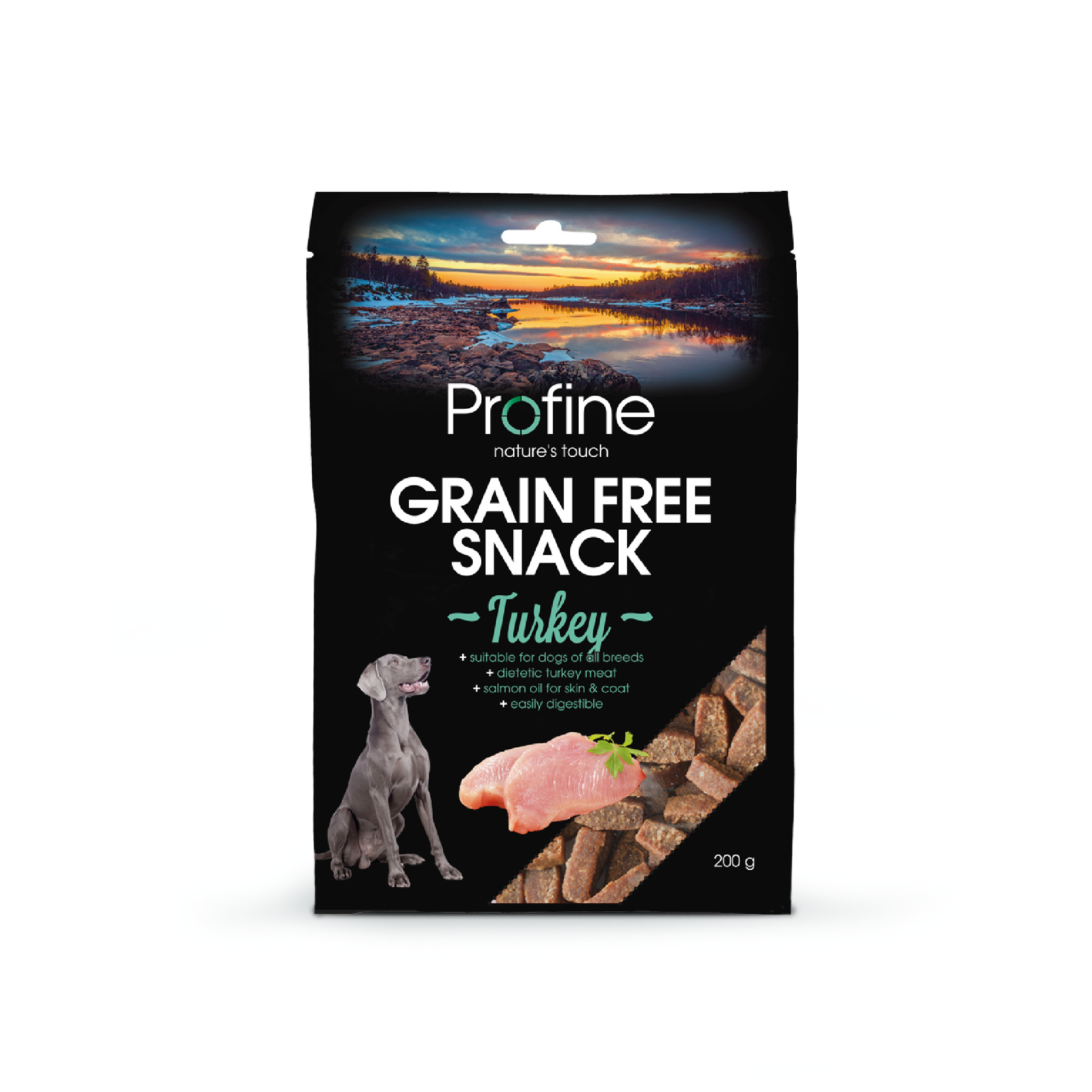 Profine Grain Free Snack Turkey 200 g · snack sin cereales con pavo para perros