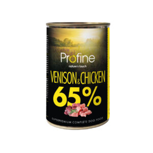 Profine Lata 65% Venison & Chicken 6 × 400 g · alimento húmedo para perros con venado y pollo