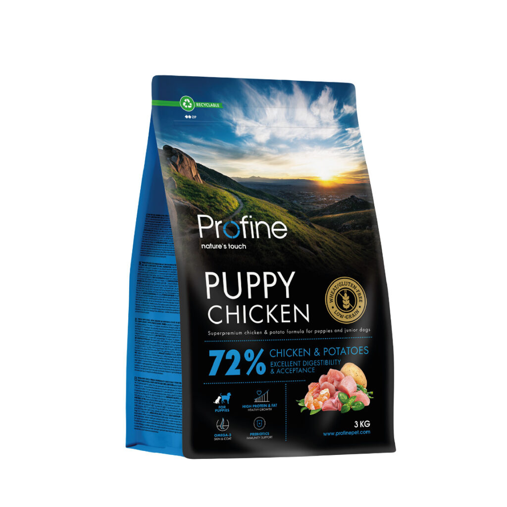 Profine Puppy Chicken 3 kg · alimento de alta calidad para cachorros con pollo