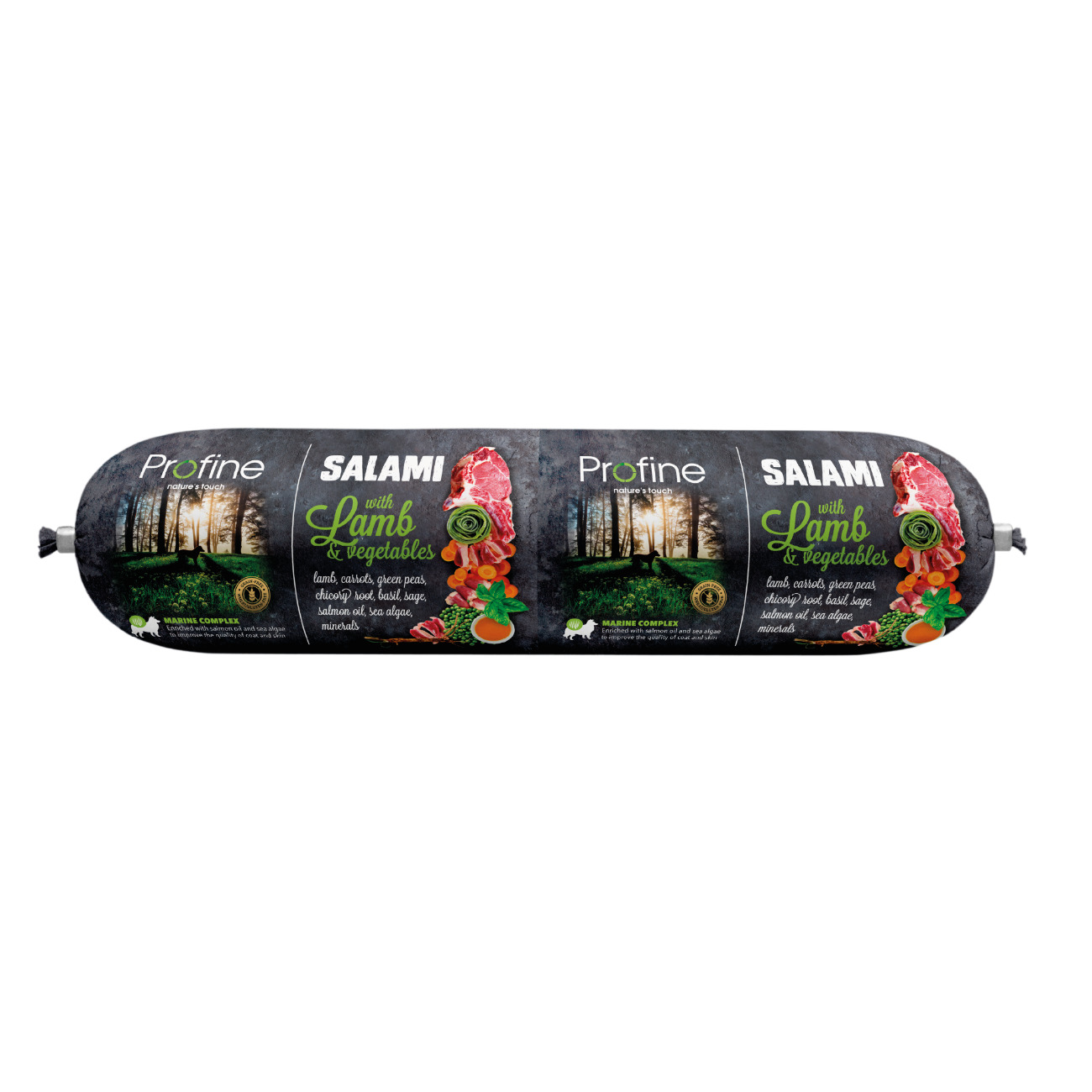 Profine Salchicha Cordero 800 g · alimento húmedo en salchicha para perros con 86% de carne y órganos