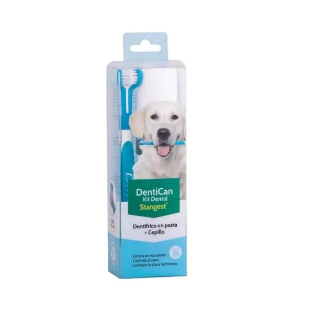 Kit dental Dentican con cepillo Difresh y pasta para perros y gatos · higiene bucal