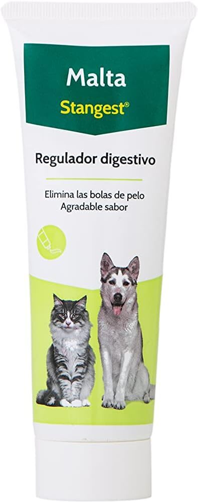 Malta Stanvet para perros y gatos 100 g · regula el tránsito intestinal y bolas de pelo
