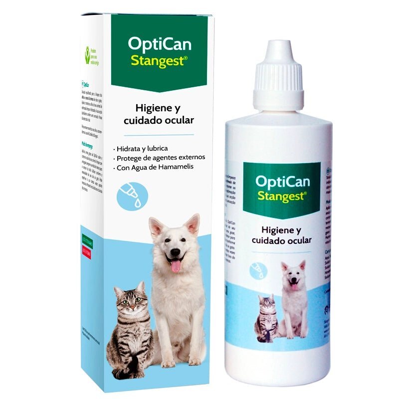 Optican limpiador de ojos Stanvet 125 ml · higiene ocular para perros y gatos