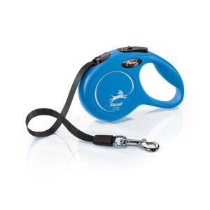 Correa extensible Flexi New Classic cinta azul XS 3 m · para perros y gatos de hasta 12 kg