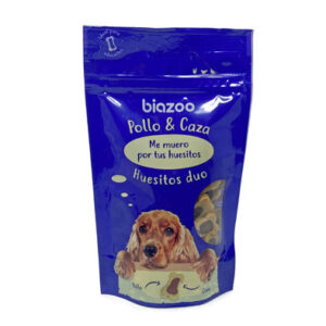 Huesitos Biozoo Duo pollo y caza 100 g · snack para perros