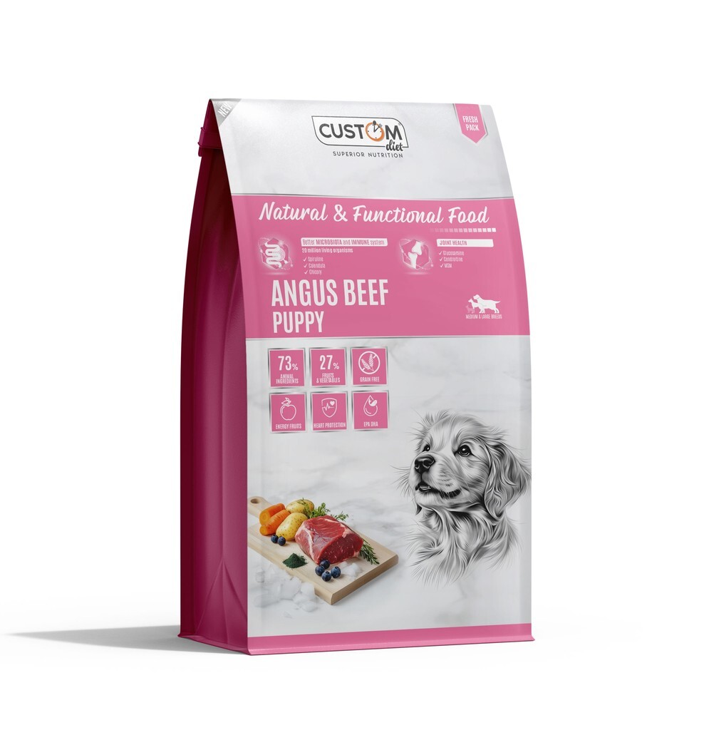 Custom Puppy Angus 2 kg · alimento premium sin cereales para cachorros de perro