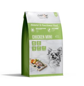Custom Chicken Mini 2 kg · alimento premium con pollo y arroz integral para perros pequeños