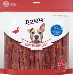 Dokas Filetes de Pechuga de Pato 900 g · snack natural para perros