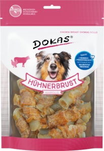 Dokas Rollitos Pechuga de Pollo 250 g · snack masticable para perros