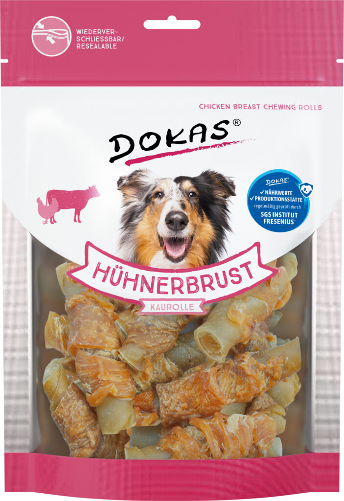 Dokas Rollitos Pechuga de Pollo 250 g · snack masticable para perros