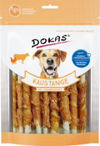 Dokas Stick Cuero con Pechuga de Pollo 200 g · snack masticable para perros