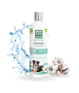 Champú acondicionador hidratante Menforsan 300 ml para perros · higiene habitual del pelaje