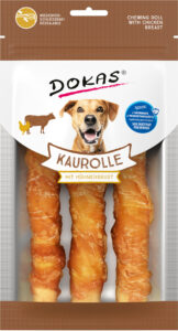 Chewing roll Dokas con pechuga de pollo 150 g · masticable para perros medianos