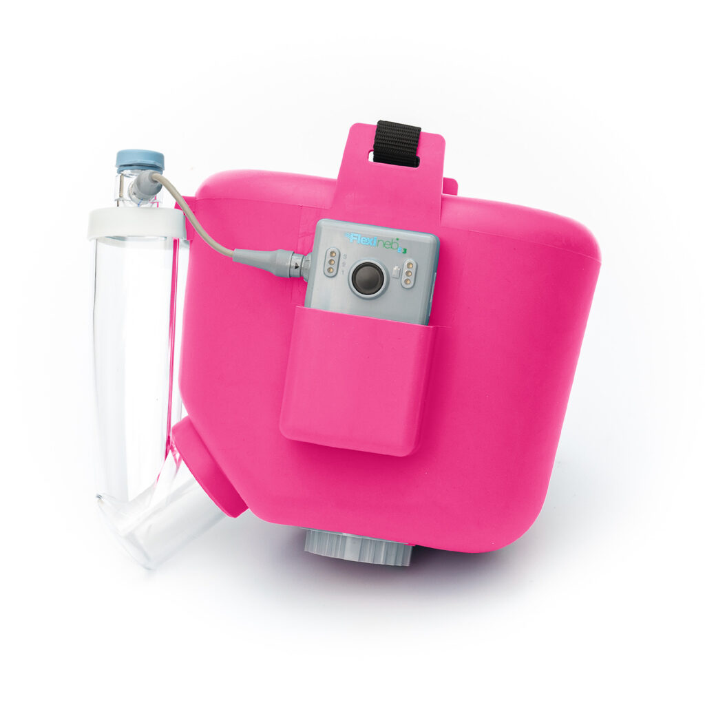 Flexineb E3 sistema nebulizador equino portátil rosa · nebulización para caballos