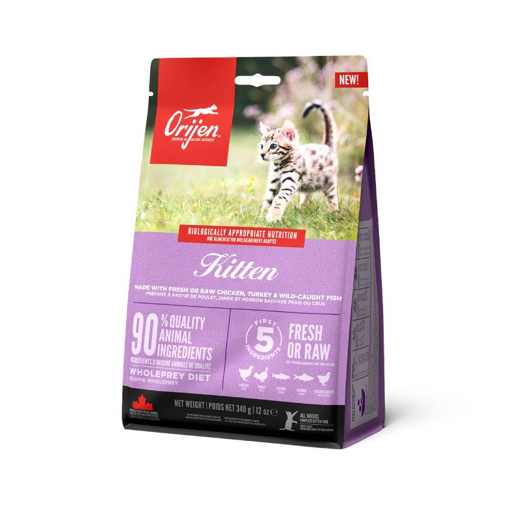 Orijen Kitten 340 g pienso sin cereales para gatitos · crecimiento