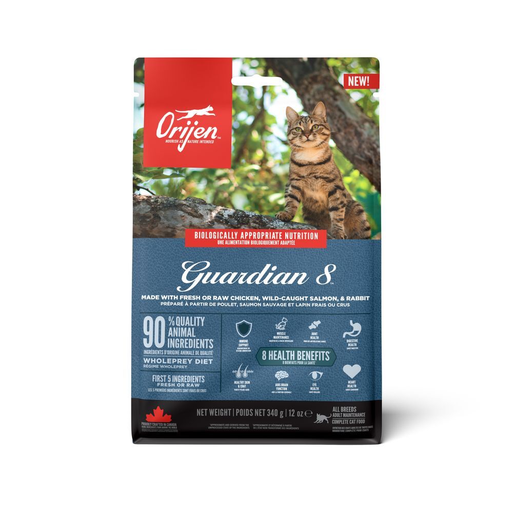 Orijen Cat Guardian 340 g pienso completo para gatos adultos · mantenimiento diario