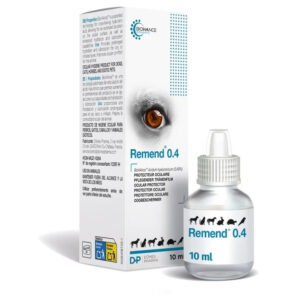 Remend 0.4 10 ml · solución ocular lubricante para caballos con ojo seco