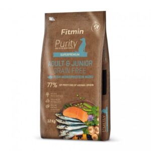Fitmin Dog Purity GF Adult & Junior Fish 12 kg · pienso sin cereales de pescado para perros