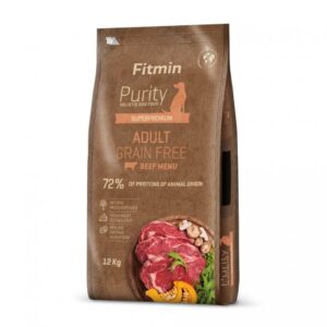 Fitmin Dog Purity GF Adult Beef 12 kg · pienso sin cereales de vacuno para perros adultos