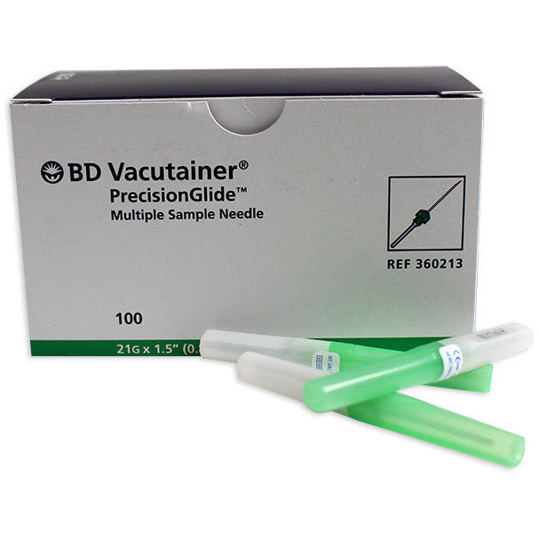 Aguja de vacío múltiple BD 21 g 0,8 × 38 mm, 100 unidades