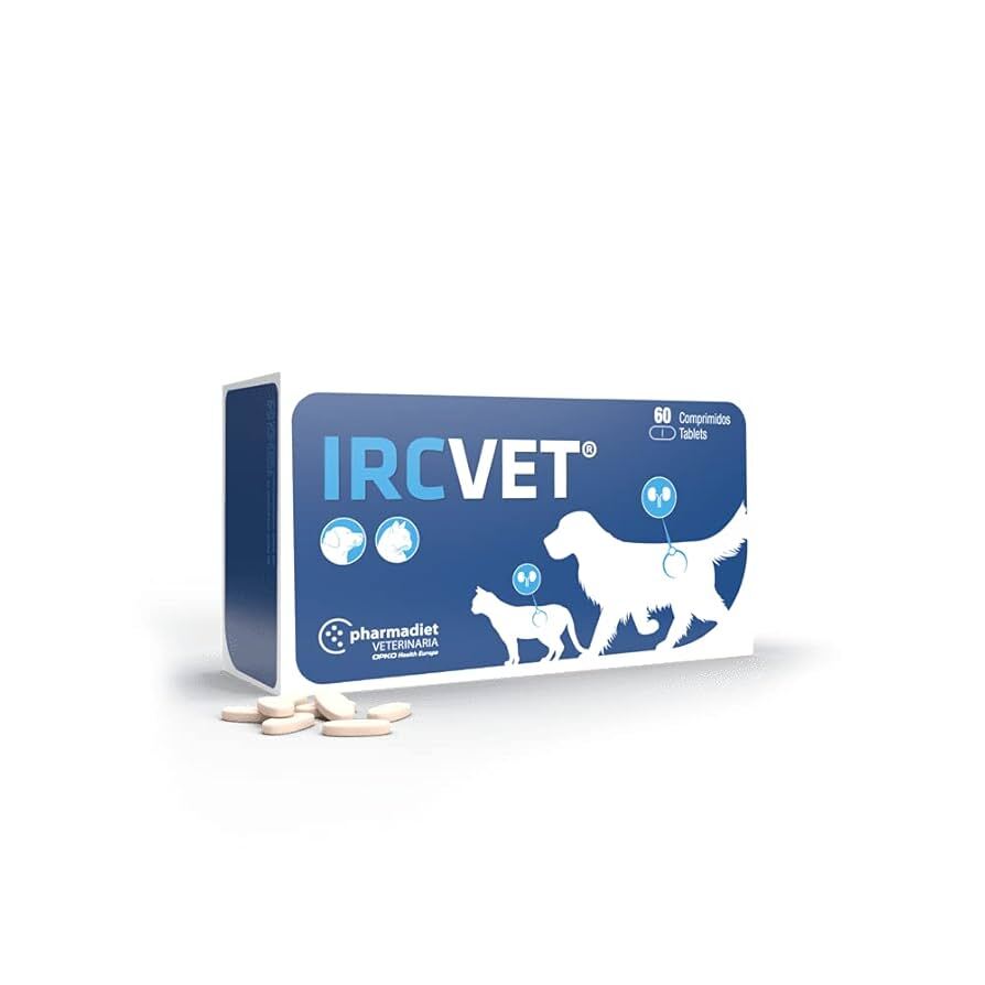 IRC-VET 60 comprimidos · apoyo renal con quercetina para perros y gatos