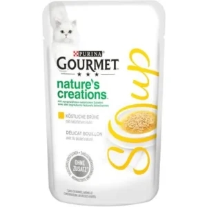 Gourmet Gold Soups Pollo para Gatos - Pack 32x40g de Comida Húmeda Saludable
