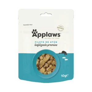 Applaws Snack para Gatos: Filete de Atún Liofilizado 12x10g - Comida Húmeda y Saludable