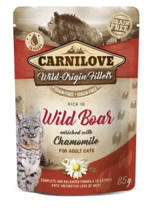 Comida Húmeda para Gatos Carnilove Jabali 24x85g - Alimentación Saludable