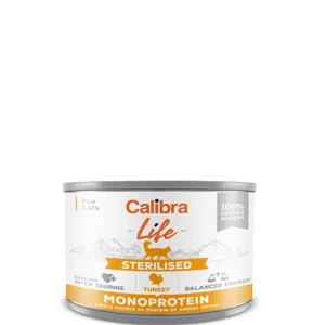 Comida Húmeda para Gatos Esterilizados Calibra Cat Life Pavo 6x200g – Nutrición Saludable y Equilibrada para tu Felino