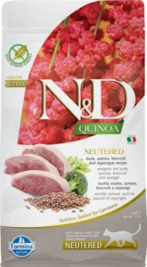 Farmina ND Cat Quinoa Neutered Pato 1.5kg - Alimento Seco Saludable para Gatos Esterilizados