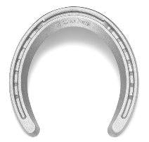 Herradura de aluminio de carrera posterior nº 5 · 1 pestaña · modelo St Croi · herraje para caballos