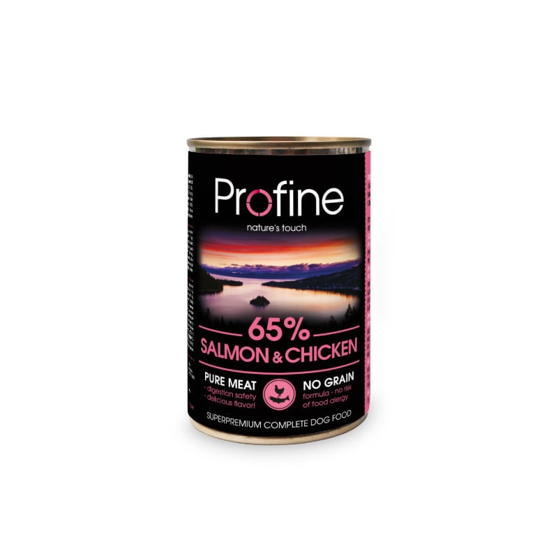 Profine Lata 65% Conejo y Pollo 6 × 400 g · alimento húmedo para perros con conejo y pollo